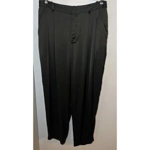 Madewell The Turner Satin Tapered Pant Womens‎ T14 BK5229 Dark Romance Corpcore